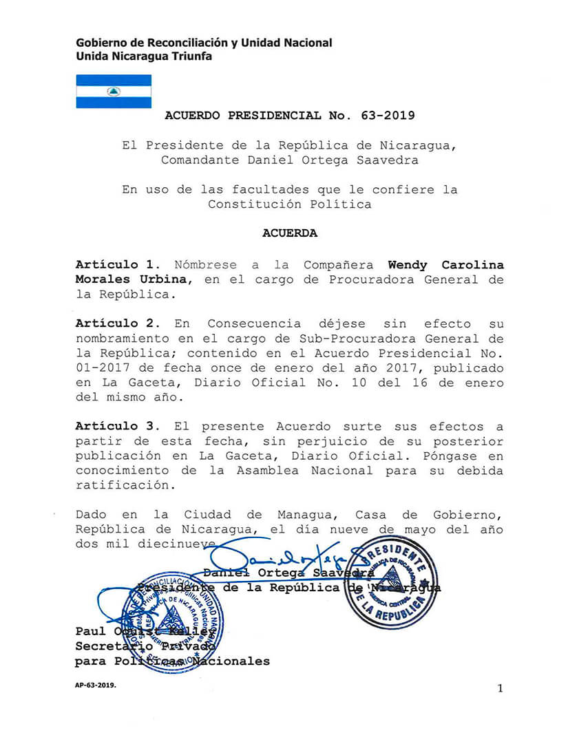 nombramiento-procuradora-general-republica-nicaragua